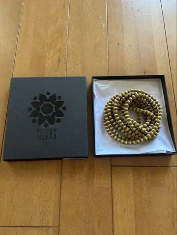 CITRUS 골드 비즈 롱 목걸이 220cm