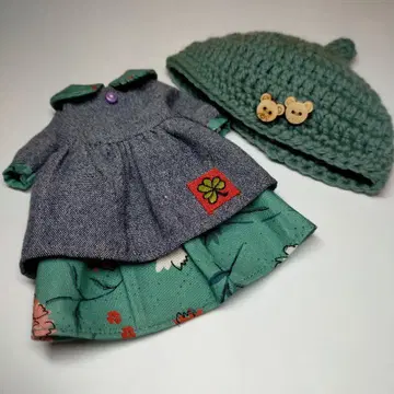 SALE~데님 원피스와 니트 모자