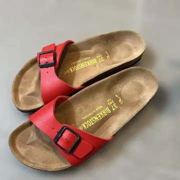 Birkenstock 빨간색 샌들 37 사이즈 24cm