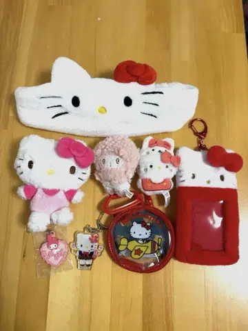 산리오 키링 헬로키티 캐릭터 굿즈 세트 8점