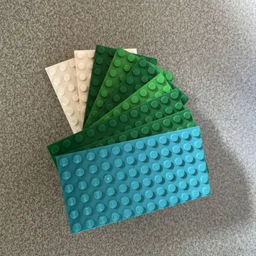LEGO 플레이트 9개 세트 6 x 12