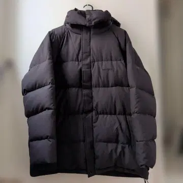 Marmot 블랙 다운 자켓 후드 부착