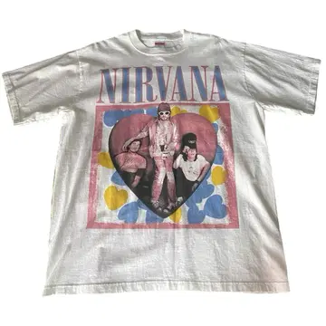 NIRVANA 그래픽 T셔츠 오버 사이즈