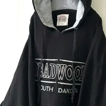DEADWOOD 사우스 다코타 자수 후드티 5XL 블랙 구제 의류