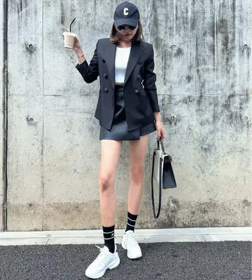 sheller 가죽 스커트 랩 큐롯 wrap