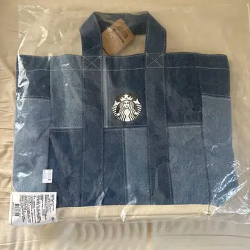 대만 한정판 Starbucks 데님 토트백