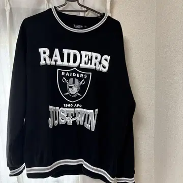 RAIDERS JUST WIN 맨투맨 블랙