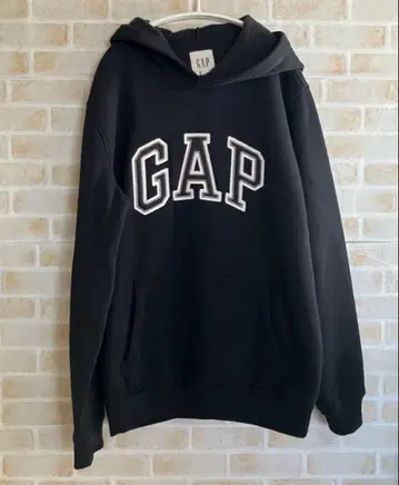 GAP 후드 부착 후드티 속기모 XS 블랙
