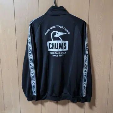CHUMS 블랙 저지 자켓
