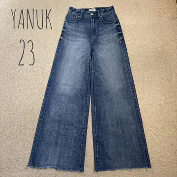 [새상품급] YANUK 야누크 와이드 플레어 데님 CVL 23