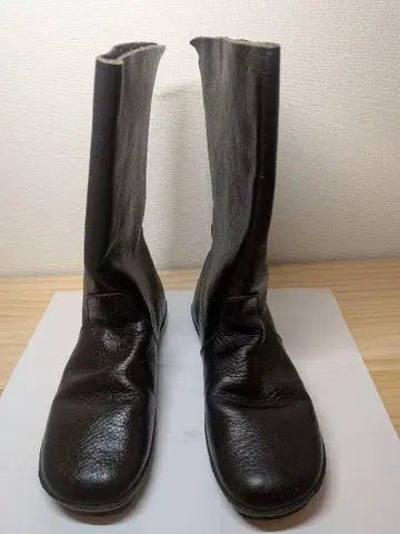 koos 블랙 가죽 롱 부츠
