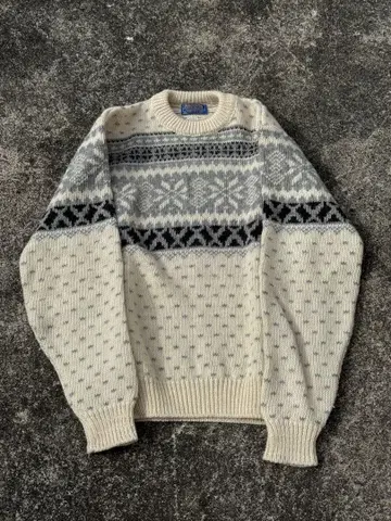 PENDLETON 노르딕 무늬 아이보리 스웨터