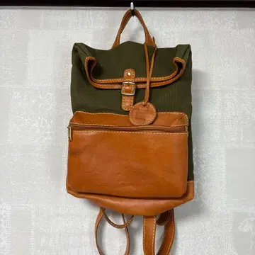 주케로 휠라 fes 페스티벌 천연 가죽 x 캔버스 럭색 백팩