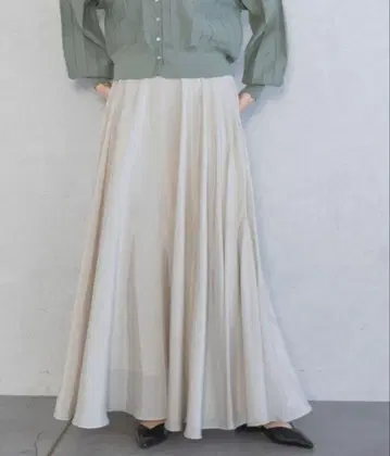 apart by lowrys 서큘러 플레어 스커트 sizeS 베이지