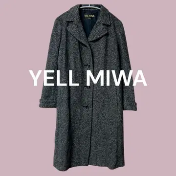 새상품급 캐시미어 100% 헤링본 무늬 롱 코트 그레이 9AR