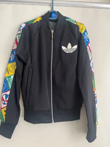 adidas 저리 S 블랙/다색 비닐 와펜