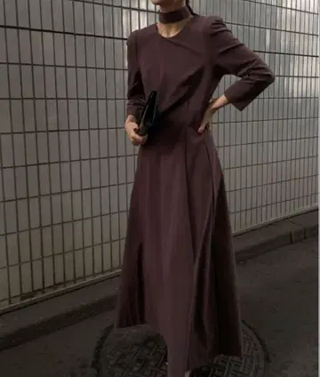 [ AMER ] TRICOT TIE SET DRESS