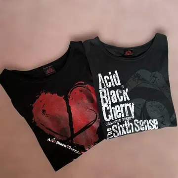 Acid Black Cherry 투어 T셔츠 2장 세트