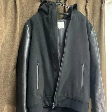 THE SHOP TK 블랙 후드 부착 자켓 L