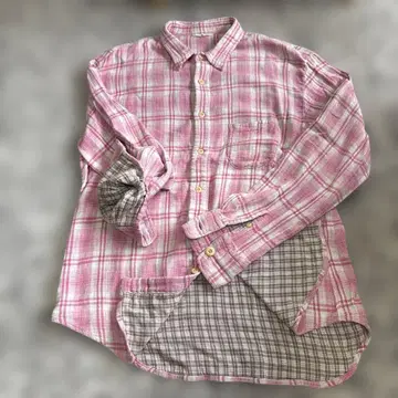 45rpm 핑크 체크 셔츠 사이즈 5
