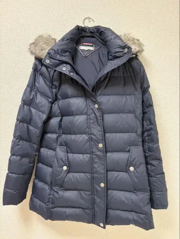 TOMMY HILFIGER 타미힐피거 다운 코트 네이비