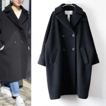 TICCA 티카 텐트 코트 롱 블랙