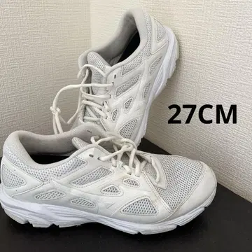 미즈노 메쉬 스니커즈 화이트 27Cm