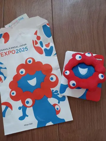 EXPO2025 미야쿠미야쿠 봉제 인형 배지 (미야쿠미야쿠 페이스)