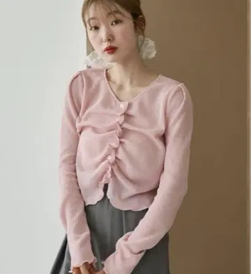 [ 초여름까지 입을 수 있는/2WAY ] 프론트 셔링 Tee