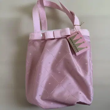 UNO KANDA 핑크 토트백 리본 포함