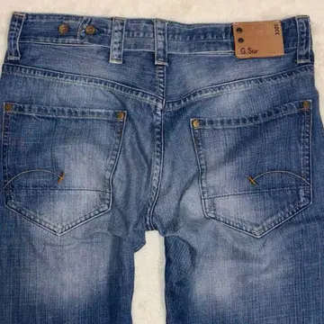 G-STAR RAW 3301 백 벨트 데님 팬츠 W33 L32 레어
