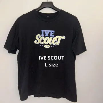 [컨디션 최상] IVE SCOUT T셔츠 L사이즈 블랙