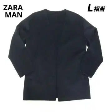ZARA MAN 노카라 자켓 울 US S 네이비 L 상당