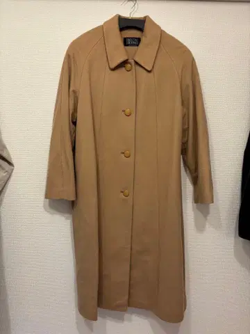 BELTA BUONO 100% 캐시미어 롱 코트 베이지