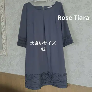 새상품급 빅 사이즈 42 로즈 티아라 루즈핏 튜닉 원피스