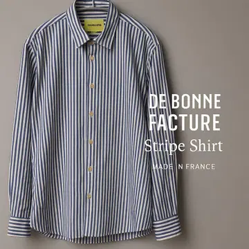 DE BONNE FACTURE 스트라이프 셔츠 프랑스제