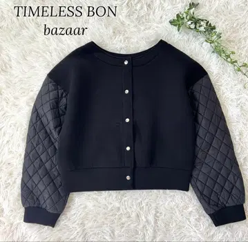 TIMELESS BON bazaar 퀼팅 절개 블루종