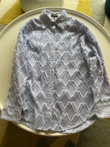 dress.up.market 스트라이프 프린지 긴팔 셔츠