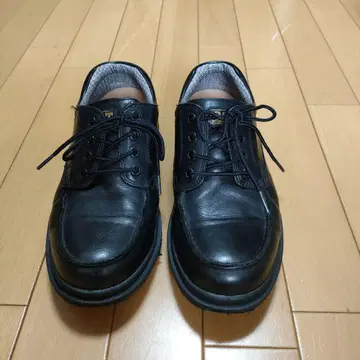 블랙 가죽 캐주얼 슈즈