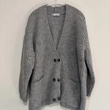 ZARA 그레이 가디건 M 새상품급