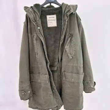 새상품급 ZADIG & VOLTAIRE 올리브 그린 모즈 코트