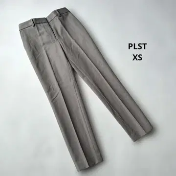 새상품급 [ XS ] PLST 스틱 팬츠 ( 코튼 블렌드 ) 브라운