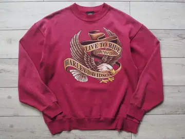 80s Harley-Davidson 맨투맨 L 빈티지