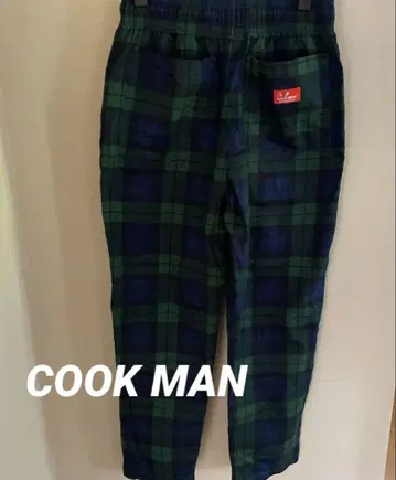 COOKMAN 새상품급 팬츠 체크 무늬 S