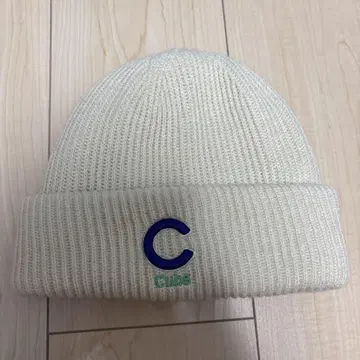MLB Cubs 니트 모자 화이트