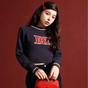 Darich 다리치 DD 로고 니트탑 NAVY 네이비