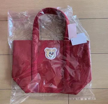페이러 올드 테디 토트백 빨간색 미사용 새상품