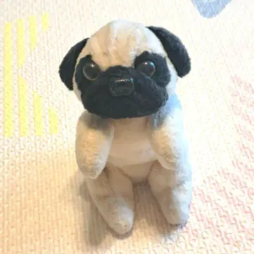 퍼그 봉제 인형 삼영 소형 터치 강아지 레트로 빈티지 입형