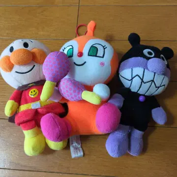 호빵맨 봉제 인형 3개 세트