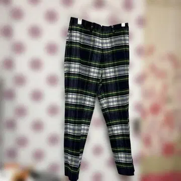 빔즈 보이 체크 무늬 슬랙스 허리밴딩 포함